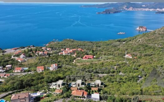 Urbanized land with sea view, Blizikuce, Budva