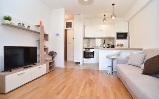 Lux furnished one bedroom apartment in the elite Harmonia complex in Budva