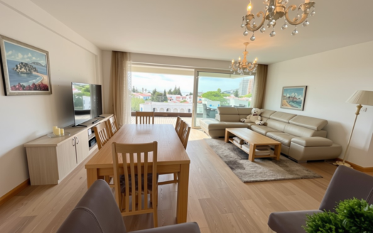 Two-bedroom apartment with sea views, 250 m from Slovenska beach, Budva