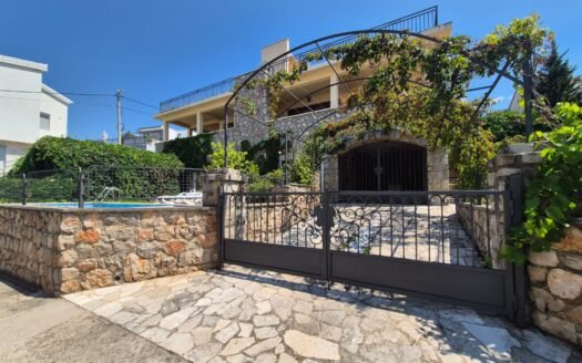 Two stone houses with a swimming pool and sea views, Krimovica, Kotor