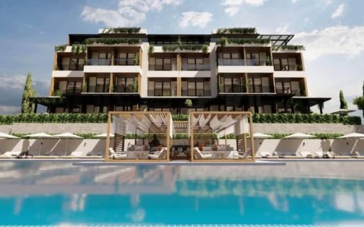 Spacious one-bedroom apartment with garage parking and panoramic sea view, Kumbor, Herceg Novi