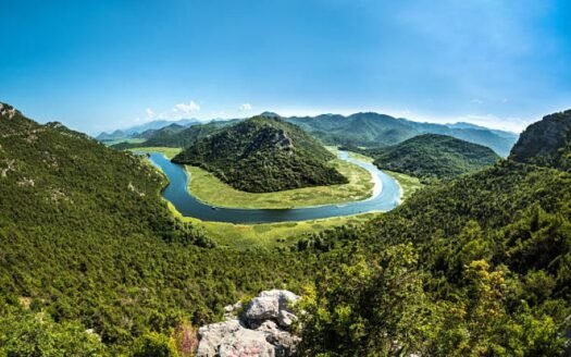 Land on the bank of the river Crnojevica